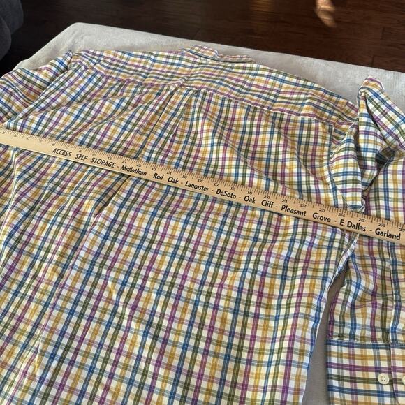 Peter Millar Shirt Mens Large Plaid Button Up Multi color casual spring - Picture 6 of 6